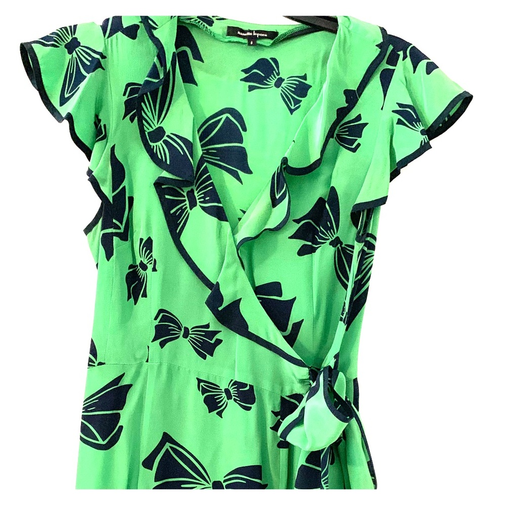 Nanette Lepore Flutter Sleeve Wrap Dress